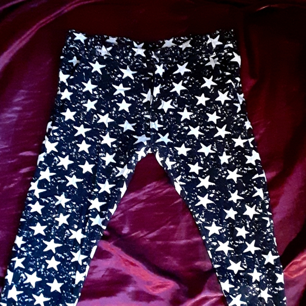 Skinny Star Print Jeans